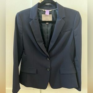 Banana republic navy blue suit jacket size 8 petite lined